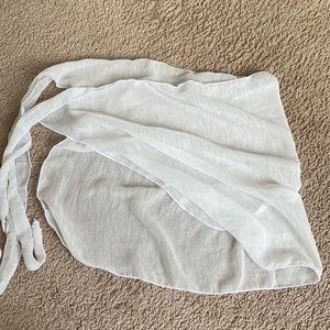 White beach coverup skirt